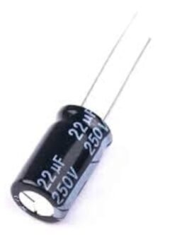 Electrolytic Capacitor 22µF/250V