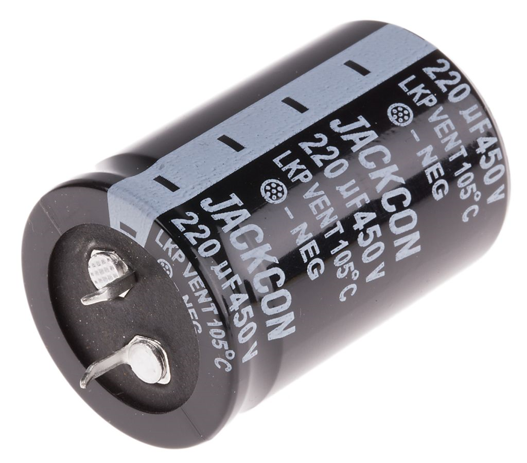 Electrolytic capacitor 220µF/450V