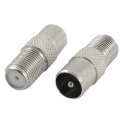 RF TV Male to F-Type Female Connector for Coax Cables