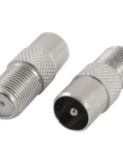 RF TV Male to F-Type Female Connector for Coax Cables