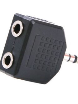 AUX Jack Splitter 2x3.5mm Female to1x3.5mm Male