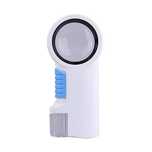 Handheld 8X Magnifier Glass LED Light 44mm Model: TH-7010