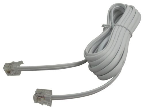 RJ11 Telephone Cable 10m(Black, White, Gray) - Image 2