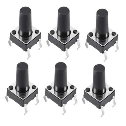 Mini Push Button Switch 6x6x12mm 4-Pin - Image 2
