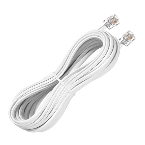 RJ11 Telephone Cable 20m(Black, White, Gray) - Image 2