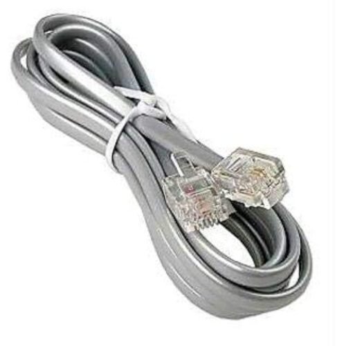 RJ11 Telephone Cable 2M (black, white, gray) - Image 2