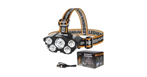 USB rechargeable 5-LED headlight L-T21
