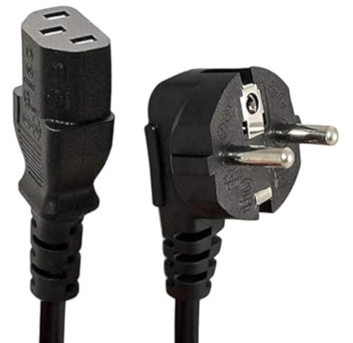 Universal 1.5m 10A Power Supply Cable black - Image 2