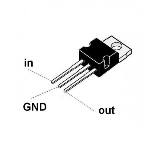 7905 IC Fixed 5V Negative Voltage Regulator - Image 2