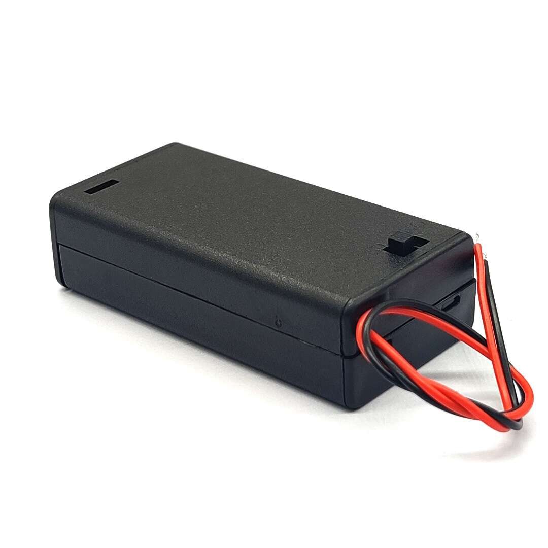 AA Battery Holder 2 Cell + On/Off Switch