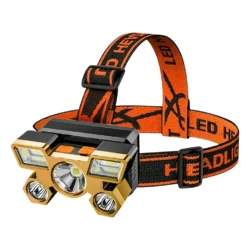 USB Rechargeable Headlamp Flashlight 5 LED