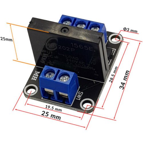 Solid State Relay Module 1-Channel 5V DC | Volttronics